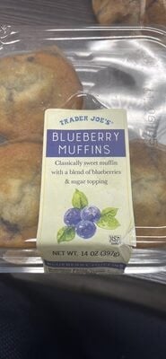 Trader Joe's Blueberry Muffins packaging
