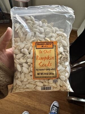 Trader Joe's In Shell Pumpkin Seeds packaging