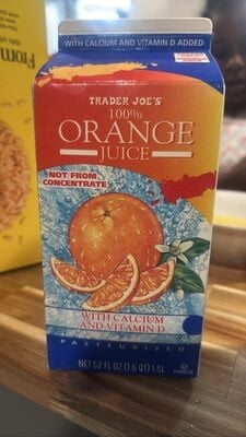 Trader Joe's 100% Orange Juice packaging