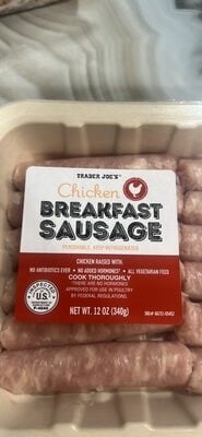 Trader Joe's Chicken Breakfast Sausage package