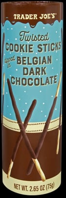 Trader Joe's Twisted Cookie Sticks packaging