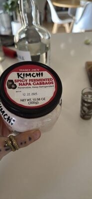 Trader Joe's Spicy Fermented Napa Cabbage packaging