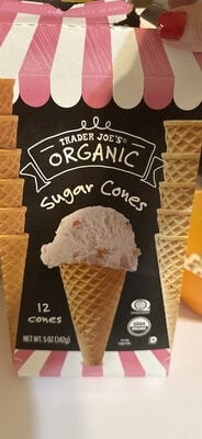 Trader Joe's Organic Sugar Cones packaging