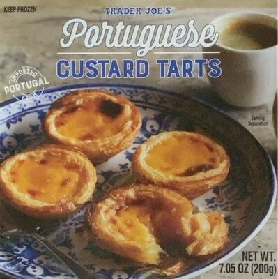 Trader Joe's Portuguese Custard Tarts packaging