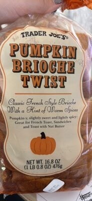 Trader Joe's Pumpkin Brioche Twist packaging
