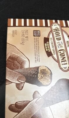 Trader Joe's Mini Hold The Cone! Coffee Bean Ice Cream Cones packaging
