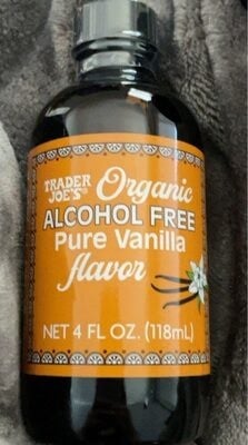 Trader Joe's Alcohol Free Pure Vanilla Flavor packaging