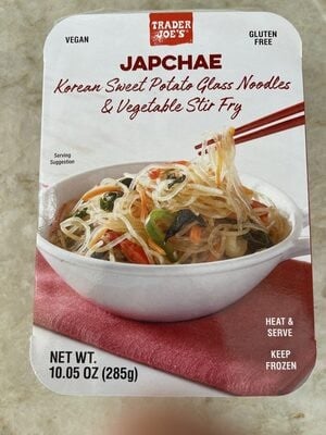 Trader Joe's Korean Sweet Potato Glass Noodles & Vegetable Stir Fry packaging