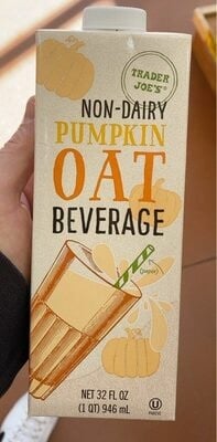 Trader Joe's Non-Dairy Pumpkin Oat Beverage packaging