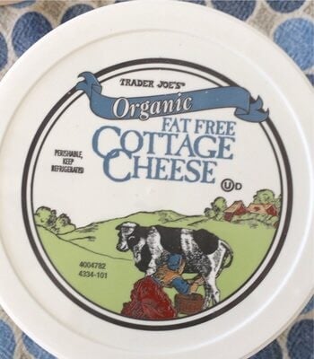 Trader Joe's Organic Fat Free Cottage Cheese packaging