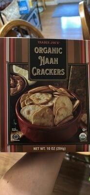 Trader Joe's Organic Naan Crackers packaging