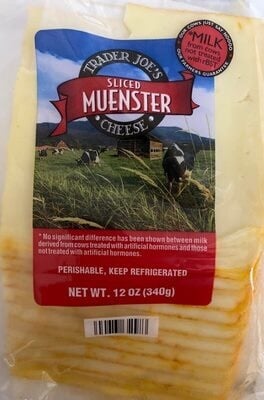 Trader Joe's Sliced Muenster Cheese packaging