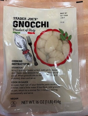 Trader Joe's Gnocchi packaging