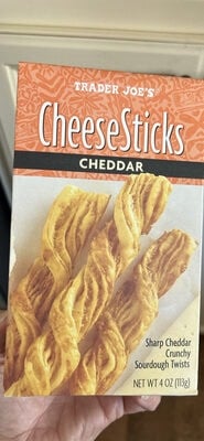Trader Joe's Cheesesticks Cheddar packaging