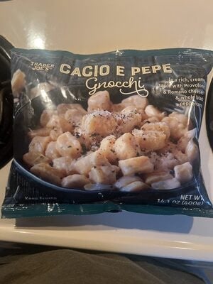 Trader Joe's Cacio E Pepe Gnocchi packaging