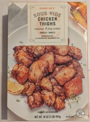 Trader Joe's Sous Vide Chicken Thighs packaging