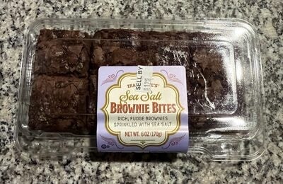 Trader Joe's Sea Salt Brownie Bites packaging