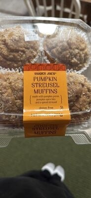 Trader Joe's Pumpkin Streusel Muffins packaging