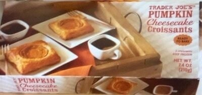Trader Joe's Pumpkin Cheesecake Croissants packaging