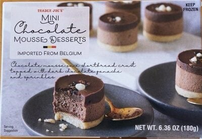 Trader Joe's Mini Chocolate Mousse Desserts packaging