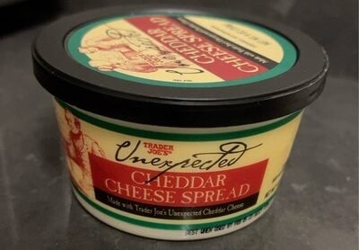 Trader Joe's Unexpected Cheddar Cheese Spread packaging