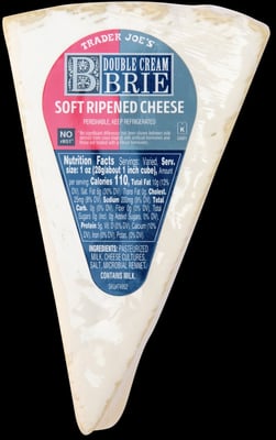 Trader Joe's Double Cream Brie packaging