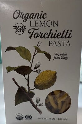 Trader Joe's Organic Lemon Torchietti Pasta packaging