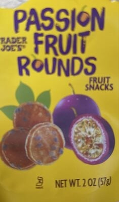 Trader Joe's Passion Fruit Rounds packaging