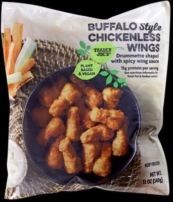 Trader Joe's Buffalo Style Chickenless Wings package