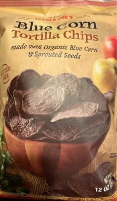Trader Joe's Blue Corn Tortilla Chips packaging