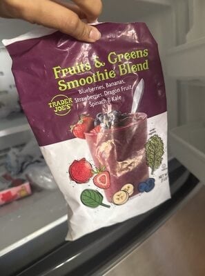 Trader Joe's Fruits & Greens Smoothie Blend packaging