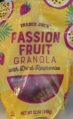Trader Joe's Passion Fruit Granola packaging