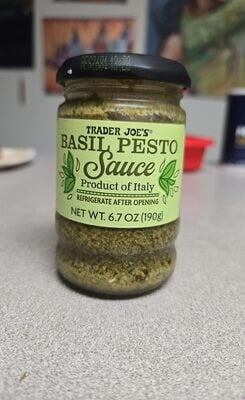 Trader Joe's Basil Pesto Sauce packaging