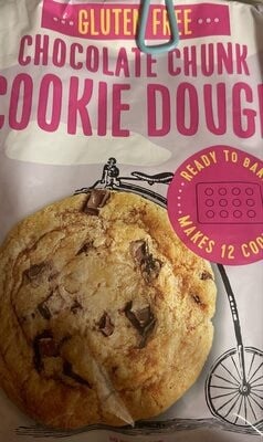 Trader Joe's Super Chocolatey Gluten Free Chocolate Chunk Cookie Dough packaging