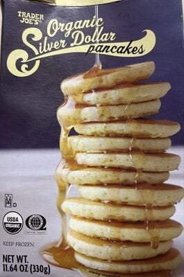 Trader Joe's Organic Silver Dollar Pancakes packaging