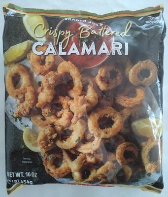 Trader Joe's Crispy Battered Calamari packaging