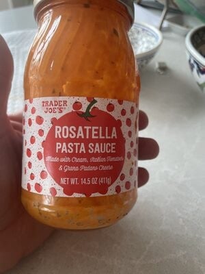 Trader Joe's Rosatella Pasta Sauce packaging