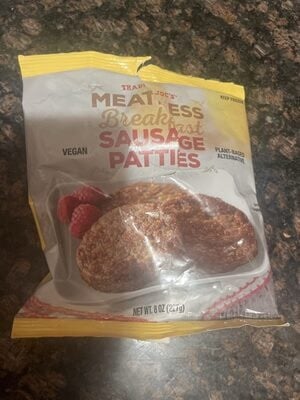 Trader Joe's Meatless Breakfast Sausage Patties package
