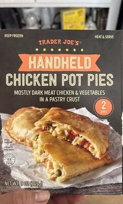 Trader Joe's Handheld Chicken Pot Pies packaging