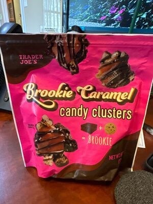 Trader Joe's Brookie Caramel Candy Clusters packaging