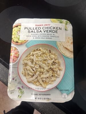 Trader Joe's Pulled Chicken Salsa Verde packaging