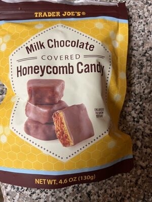 Trader Joe's Milk Chocolate Covered Honeycomb Candy package