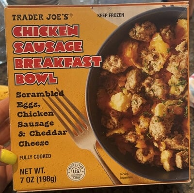 Trader Joe's Chicken Sausage Breakfast Bowl packaging