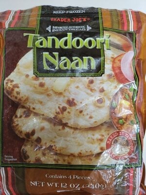 Trader Joe's Tandoori Naan packaging