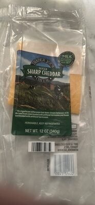 Trader Joe's Sliced Sharp Cheddar Cheese packaging