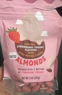Trader Joe's Strawberry Yogurt Flavored Almonds packaging