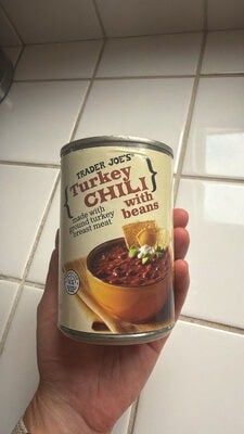 Trader Joe's Turkey Chili With Beans packaging