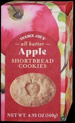 Trader Joe's All Butter Apple Shortbread Cookies packaging