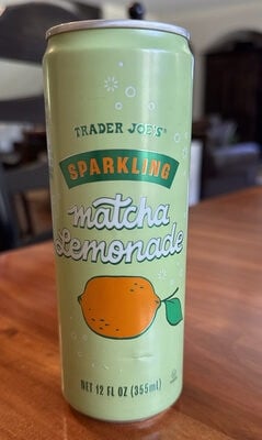 Trader Joe's Sparkling Matcha Lemonade packaging