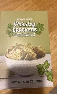 Trader Joe's Parsley Crackers package